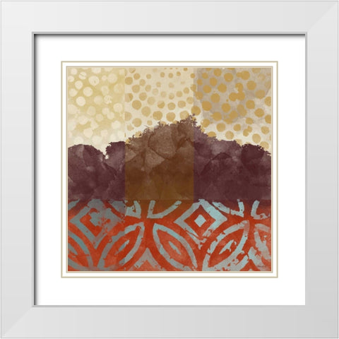 Treeline Dream II White Modern Wood Framed Art Print with Double Matting by Saunders, Alonzo