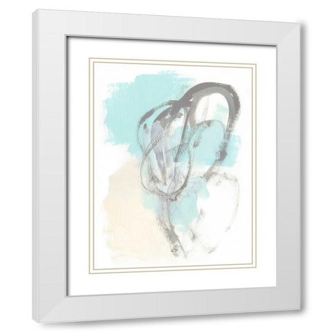 Perpetual Gesture IV White Modern Wood Framed Art Print with Double Matting by Vess, June Erica