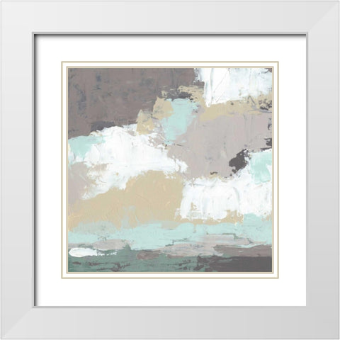 Fog Bank I White Modern Wood Framed Art Print with Double Matting by Vess, June Erica