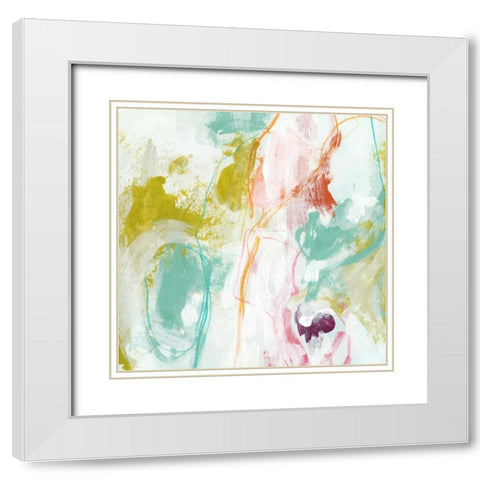 Scattershot I White Modern Wood Framed Art Print with Double Matting by Vess, June Erica