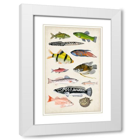 Antique Aquarium I White Modern Wood Framed Art Print with Double Matting by McCavitt, Naomi