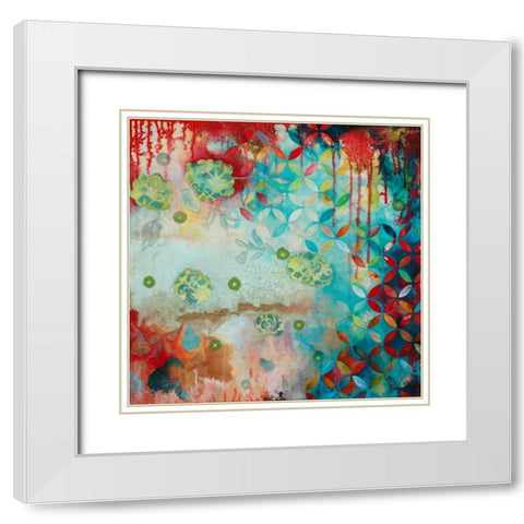 Counting Myself Lucky White Modern Wood Framed Art Print with Double Matting by Robinson, Heather