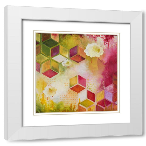 Path of Reflection I White Modern Wood Framed Art Print with Double Matting by Robinson, Heather
