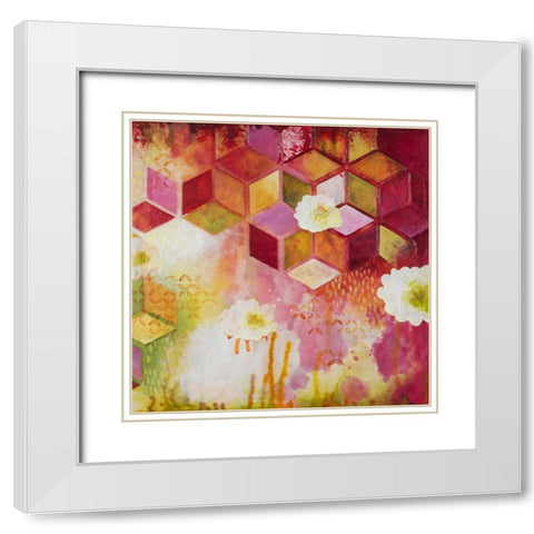 Path of Reflection III White Modern Wood Framed Art Print with Double Matting by Robinson, Heather
