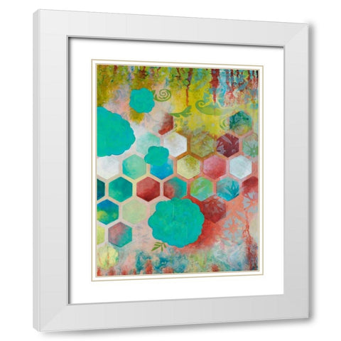 Hope Springs II White Modern Wood Framed Art Print with Double Matting by Robinson, Heather