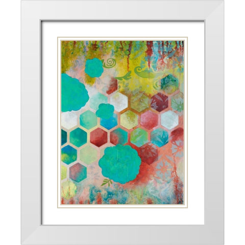 Hope Springs II White Modern Wood Framed Art Print with Double Matting by Robinson, Heather