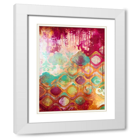 Overload I White Modern Wood Framed Art Print with Double Matting by Robinson, Heather