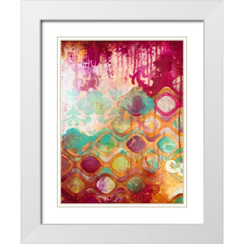 Overload I White Modern Wood Framed Art Print with Double Matting by Robinson, Heather