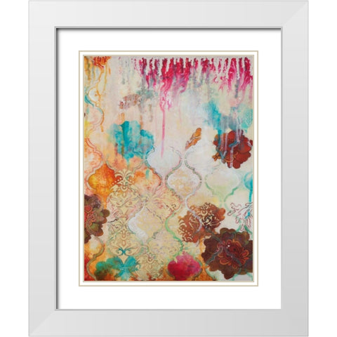 Moroccan Fantasy IV White Modern Wood Framed Art Print with Double Matting by Robinson, Heather