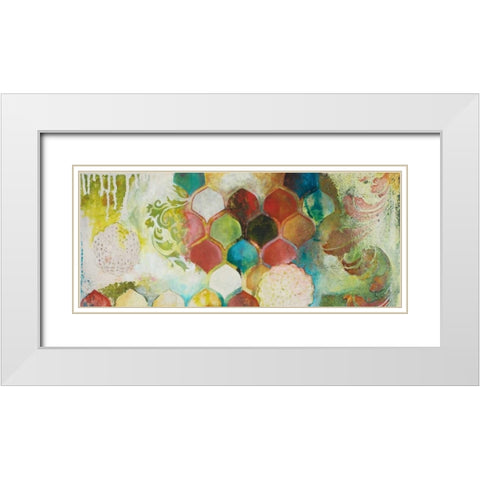 Abundance I White Modern Wood Framed Art Print with Double Matting by Robinson, Heather