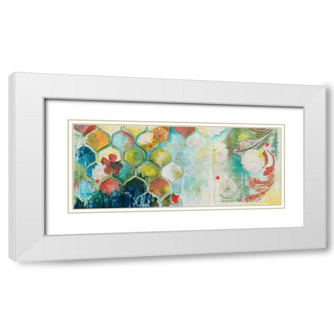 Abundance II White Modern Wood Framed Art Print with Double Matting by Robinson, Heather