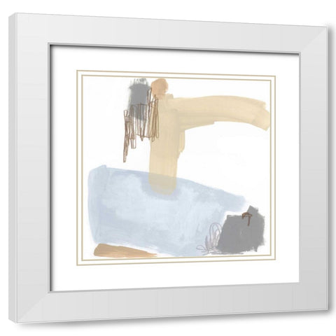 Overture VII White Modern Wood Framed Art Print with Double Matting by Vess, June Erica