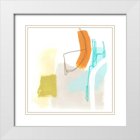 Adagio I White Modern Wood Framed Art Print with Double Matting by Vess, June Erica