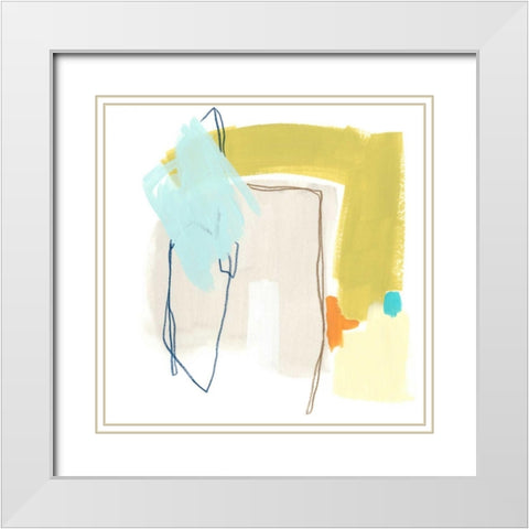 Adagio II White Modern Wood Framed Art Print with Double Matting by Vess, June Erica