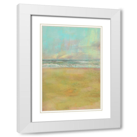 Summer Souvenir I White Modern Wood Framed Art Print with Double Matting by Zarris, Chariklia