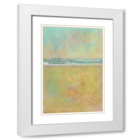 Summer Souvenir II White Modern Wood Framed Art Print with Double Matting by Zarris, Chariklia