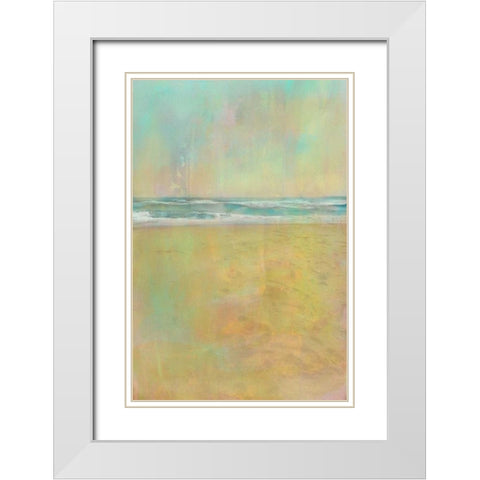 Summer Souvenir II White Modern Wood Framed Art Print with Double Matting by Zarris, Chariklia