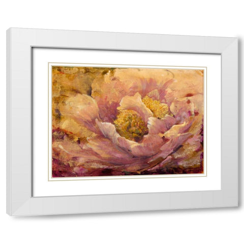 Floral in Bloom I White Modern Wood Framed Art Print with Double Matting by OToole, Tim