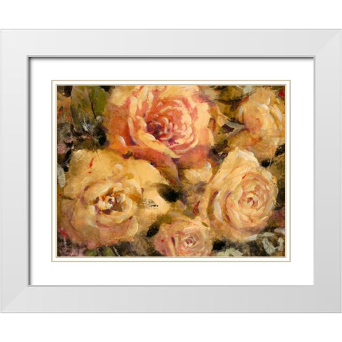 Floral in Bloom II White Modern Wood Framed Art Print with Double Matting by OToole, Tim