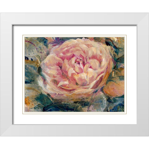 Floral in Bloom IV White Modern Wood Framed Art Print with Double Matting by OToole, Tim