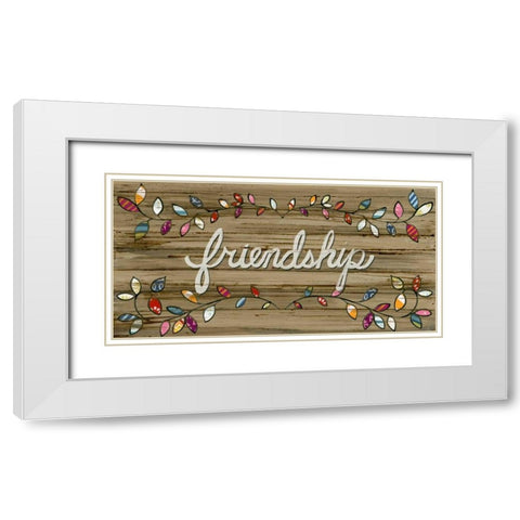 Love and Laughter II White Modern Wood Framed Art Print with Double Matting by Vess, June Erica