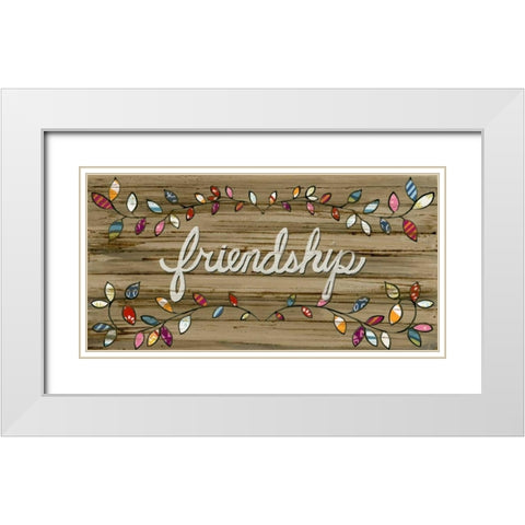 Love and Laughter II White Modern Wood Framed Art Print with Double Matting by Vess, June Erica