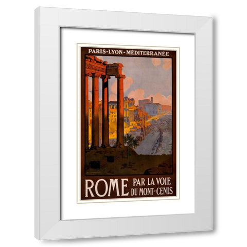 See Rome White Modern Wood Framed Art Print with Double Matting by Studio W
