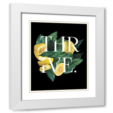 Prosper and Thrive II White Modern Wood Framed Art Print with Double Matting by Popp, Grace