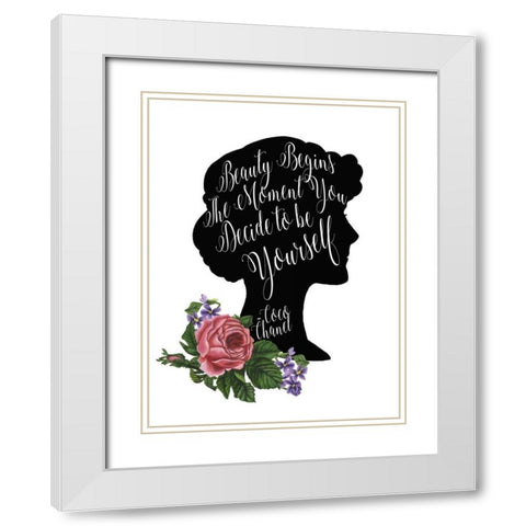 Audrey and Coco II White Modern Wood Framed Art Print with Double Matting by McCavitt, Naomi