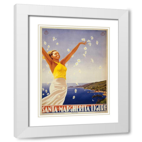 See South America III White Modern Wood Framed Art Print with Double Matting by Studio W