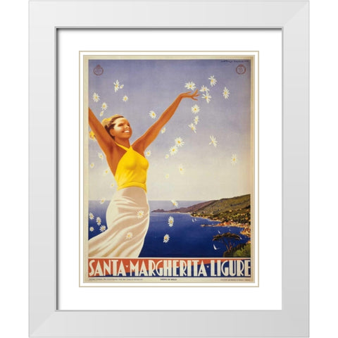 See South America III White Modern Wood Framed Art Print with Double Matting by Studio W