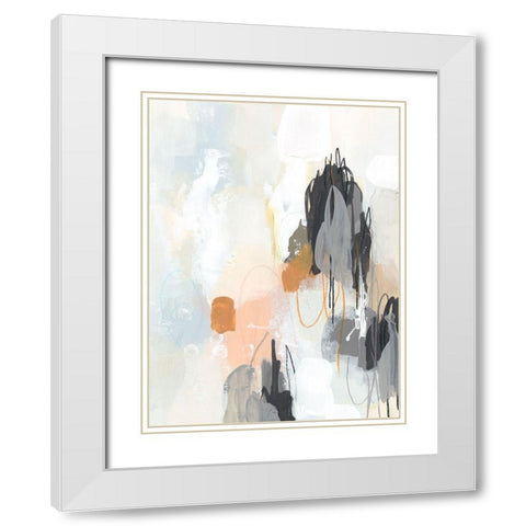 Elevation I White Modern Wood Framed Art Print with Double Matting by Vess, June Erica