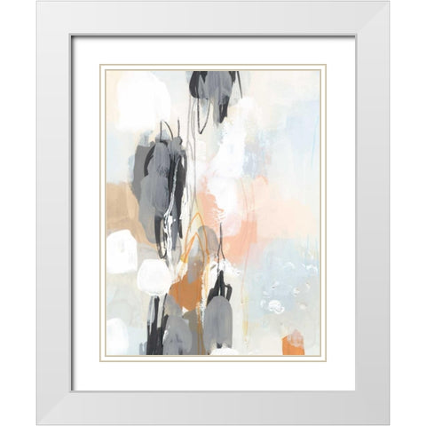 Elevation II White Modern Wood Framed Art Print with Double Matting by Vess, June Erica