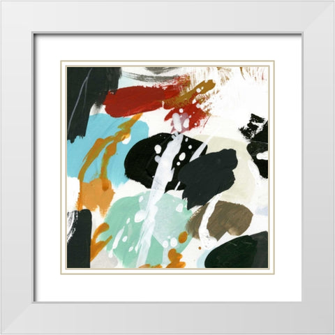 Syncopation I White Modern Wood Framed Art Print with Double Matting by Vess, June Erica