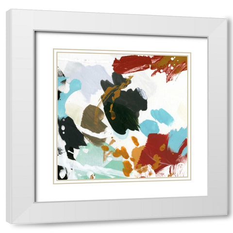 Syncopation II White Modern Wood Framed Art Print with Double Matting by Vess, June Erica