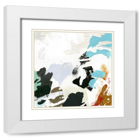 Syncopation III White Modern Wood Framed Art Print with Double Matting by Vess, June Erica