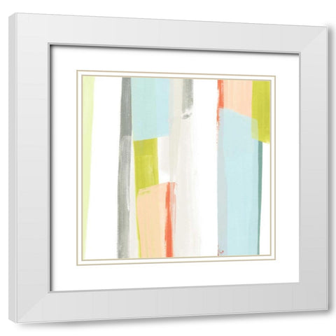 Litmus II White Modern Wood Framed Art Print with Double Matting by Vess, June Erica
