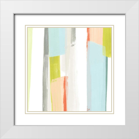 Litmus II White Modern Wood Framed Art Print with Double Matting by Vess, June Erica