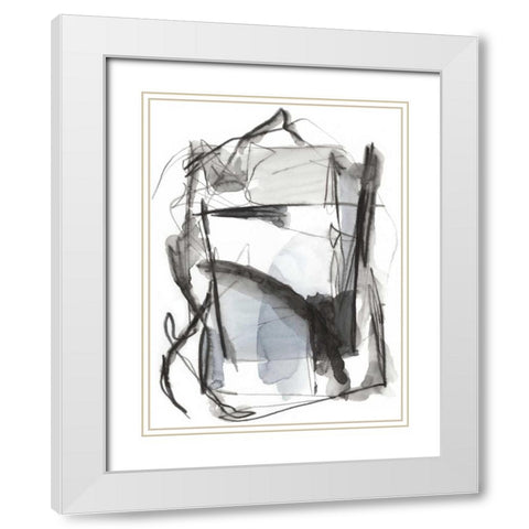Busy Intersection I White Modern Wood Framed Art Print with Double Matting by Harper, Ethan