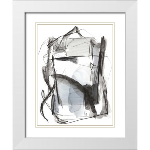 Busy Intersection I White Modern Wood Framed Art Print with Double Matting by Harper, Ethan