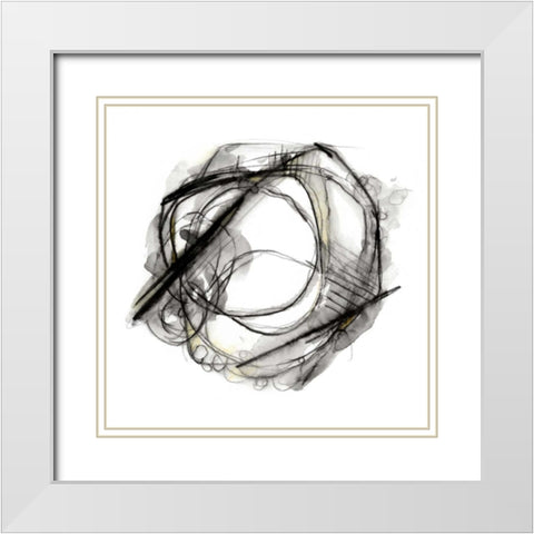 Bumble Bee Flight II White Modern Wood Framed Art Print with Double Matting by Harper, Ethan