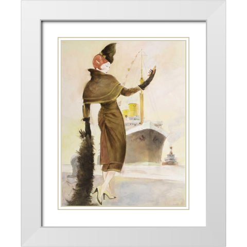 Vintage Lady III White Modern Wood Framed Art Print with Double Matting by Reynolds, Graham