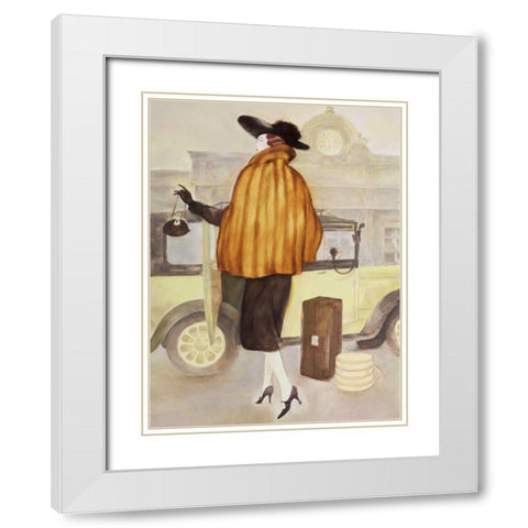 Vintage Lady IV White Modern Wood Framed Art Print with Double Matting by Reynolds, Graham