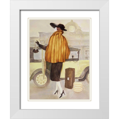 Vintage Lady IV White Modern Wood Framed Art Print with Double Matting by Reynolds, Graham