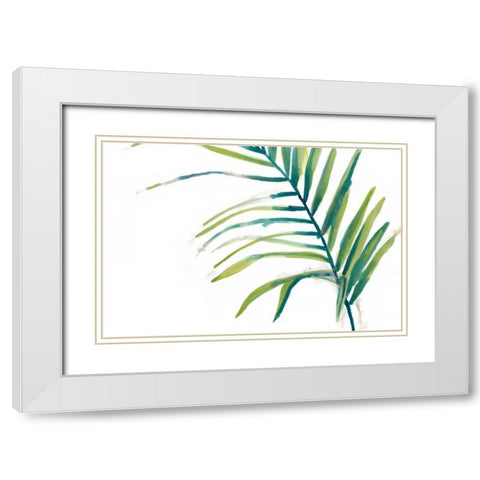 Palm Wonderful V White Modern Wood Framed Art Print with Double Matting by Vess, June Erica