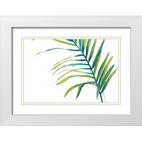 Palm Wonderful V White Modern Wood Framed Art Print with Double Matting by Vess, June Erica