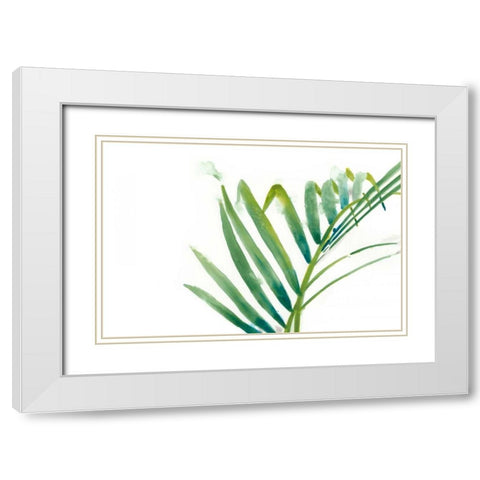 Palm Wonderful VI White Modern Wood Framed Art Print with Double Matting by Vess, June Erica