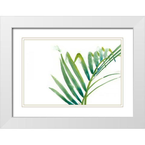 Palm Wonderful VI White Modern Wood Framed Art Print with Double Matting by Vess, June Erica