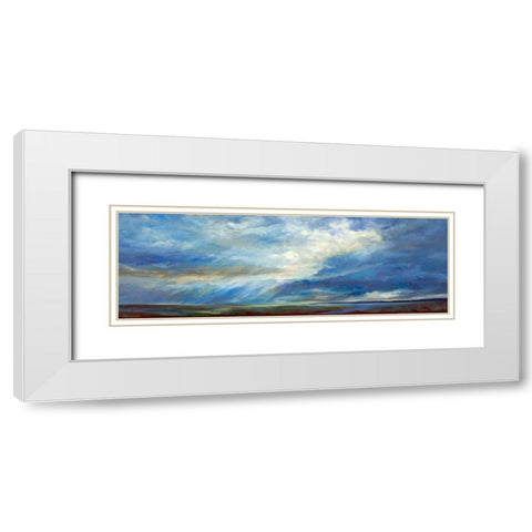 Heavenly Light White Modern Wood Framed Art Print with Double Matting by Finch, Sheila