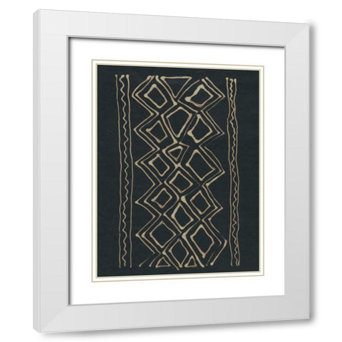 Udaka Study II White Modern Wood Framed Art Print with Double Matting by Stramel, Renee W.